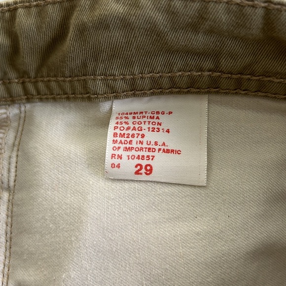 AG Adriano Goldschmied Protègè Men’s Straight Leg Khaki Pants Size 29 - Picture 14 of 16